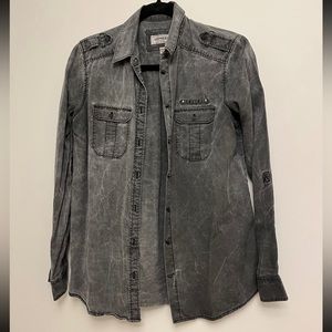 EXPRESS Boyfriend Button Down Shirt